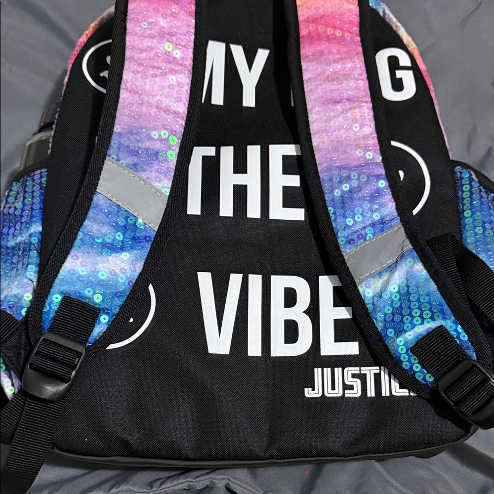 Justice Rainbow Sequin Backpack Set - Picture 3 of 3